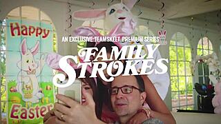 stepmom and stepaunt seduce horny stepson with passionate fucking