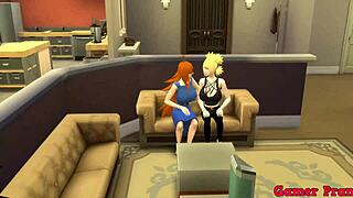 Sasuke fucks Ino hard in the ass because Sakura hates anal, and Sakura almost catches them in this Naruto hentai episode 90.