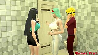 Naruto hentai episodio 29 naruto se queda encerrado en el ba�o con hinata y sakura terminan montandose un trio las dos le dice que quieren toda su leche dentro de ella