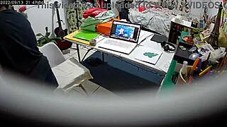 Security cam captures stepdaughter alone