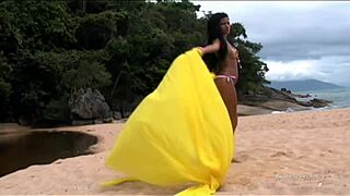 Claudia And Janaina Share Huge Cock Outdoors