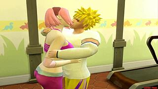 Naruto fucks Sakura anal in front of cuckold Sasuke 😈🔥