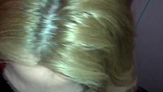 Sarah Jessie Sucks Cock in Bathroom