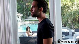 English amateur milf in stockings engages taboo stepfamily love triangle