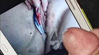 JennyMilf420 Gets a Naughty Cum Tribute