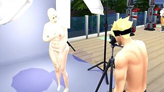 Naruto Hentai Episodio 23: Boruto Photoshoots Sunade, Strips And Gets Hard Anal Fuck