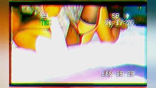 Sharon slips off her panties for oral sex, her lover's tongue exploring her vagina and ass until she cums hard