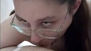 Sexy milf teases with oral skills