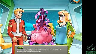 A planet curvy plant with big tits from another planet and a creampie surprise!