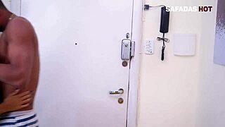 sexy latina milf bends over for neighbor's big black cock in pov scene.