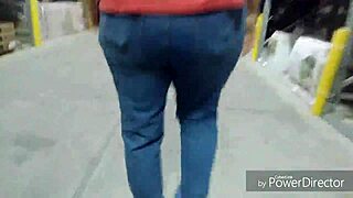 Phat and juicy granny's butt