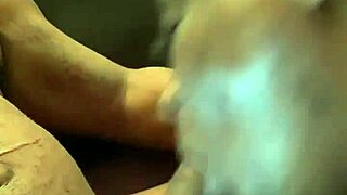 Ebony milf delivers sloppy blowjob with intense facial finish