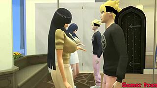 Naruto's Hinata Enjoys Intense Anal With Stepson Over Father