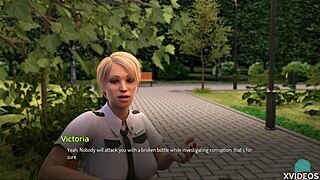 Bound Milf Gives Public Blowjob in Park