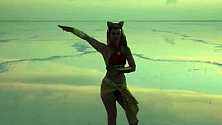 Look at that pink sky and white salt dancing.