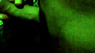 Mature Italian MILF Gives Nighttime Handjob and Blowjob to Amateur in European Setting