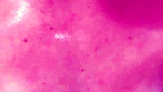 She helps him finish quickly in the bathroom