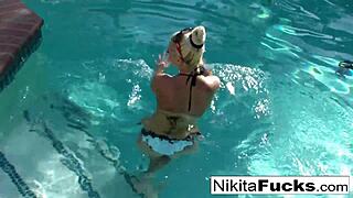 Hot Blonde Nikita Von James Masturbates In Home Movie