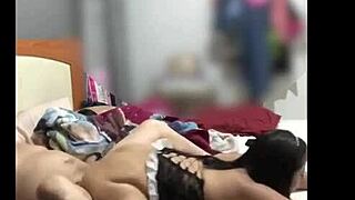 This HD video shows Mexican MILF sucking and taking cock then having her cock filled inside