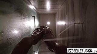 Watch Jezebelle Bond tease her big tits in the bath?