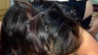 i was so horny and i made her suck my cock at home but i messed up a bit