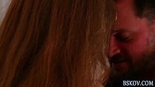 Redhead Milf Gets Facial After Blowjob And Masturbation With Big Tits!