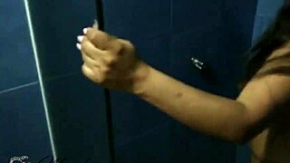 Enjoying a relaxing shower with some self-pleasure