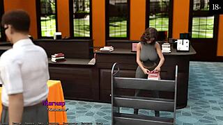 Redhead whore in Being a Dik gameplay – naked and teasing.