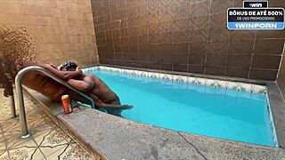 is that little pussy ready for lover's stick on stairs?