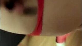 A slutty chav give a hot gift to MILF with a big booty