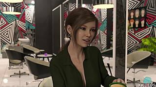 Sexy milf entrepreneur flaunts naughty lingerie in show