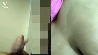 Step mom masturbates on video call.