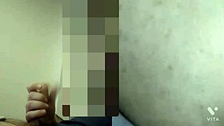 Step mom masturbates on video call.