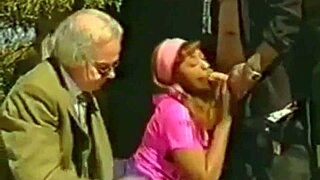 Black woman in mature scene