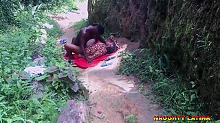 mature village road scene in 4k