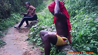 mature village road scene in 4k