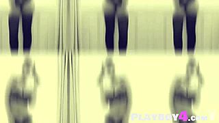 this busty brunette milf is posing passionately