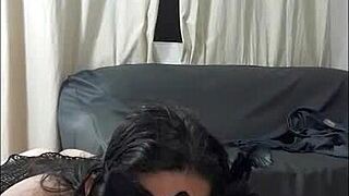 Thick Stepmom Sucks Stepson's Cock Dry, He Almost Vomits