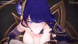 genshin impact hmv featuring characters with big tits and ass