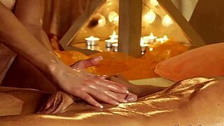 Tuerische Massage with Blonde Milf Babe and Big Cock Handjob