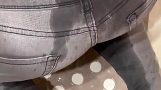 Wetting Desperate My Jeans Shorts And Long Plus He Pee On My Ass