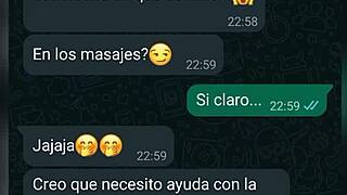 WhatsApp Chat With Maid Karina Ends In Bent Over Anal Fucking And Cum