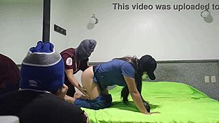 Cuckold husband brings his wife to the hotel and I fuck her like a whore in front of his eyes!