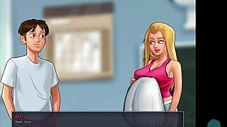 In Summertime Saga, 'Are Our Big Tits Bigger?' Cheerleaders Compare Boobs