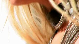 Brooke exposes her assets in front of the window