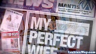 bigtitted beauty licking petite girl