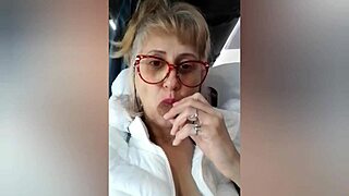 watch this hot and sexy mature Moms tease and gets a big facial at the end of the tease