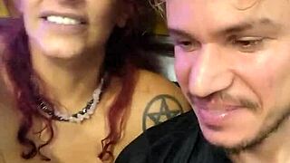 Big tit MILF Melissa and big cocked tattooed guy fuck
