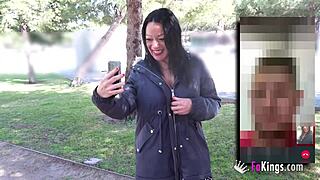 Dirty teacher Aura Rodriguez hunts boytoys in the park!