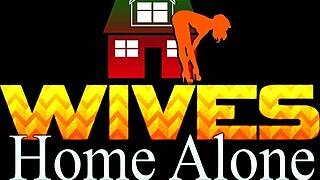 Big tit brunette wifey masturbates solo